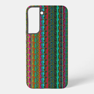 Coque Samsung Galaxy Motif abstrait coloré de couleur folle vibrant
