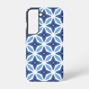 Coque Samsung Galaxy Motif bleu géométrique