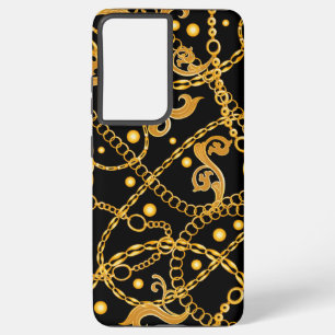 Coque Samsung Galaxy Motif Classique Chaîne Dorée