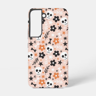 Coque Samsung Galaxy Motif crâne de fleurs