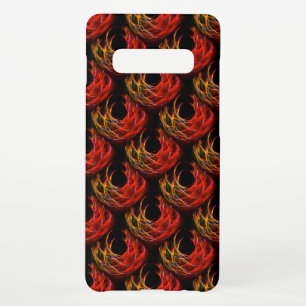 Coque Samsung Galaxy S10+ Motif d'art abstrait élégant bohème moderne mignon