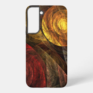 Coque Samsung Galaxy Motif d'art abstrait moderne floral tournesol