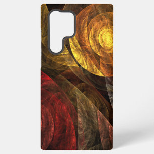 Coque Samsung Galaxy Motif d'art abstrait moderne floral tournesol