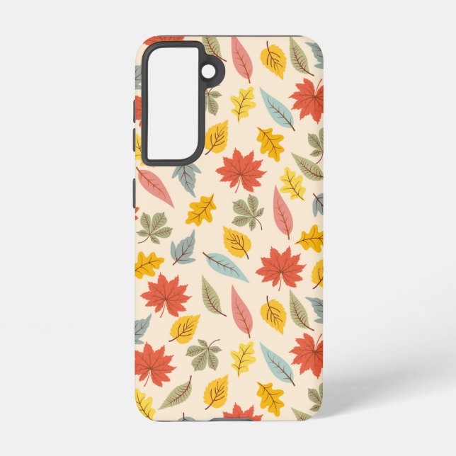 Coque Samsung Galaxy Motif d'automne feuille colorée (Verso)