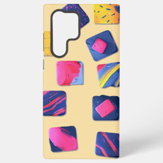 Coque Samsung Galaxy Motif de blocs colorés abstraits