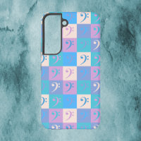 Motif de Clé de Fa Musique Pastel