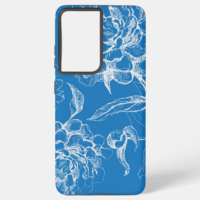 Coque Samsung Galaxy Motif de fleurs (Verso)