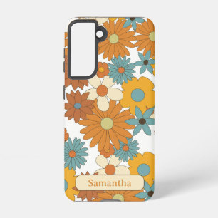 Coque Samsung Galaxy Motif de fleurs colorées personnalisées
