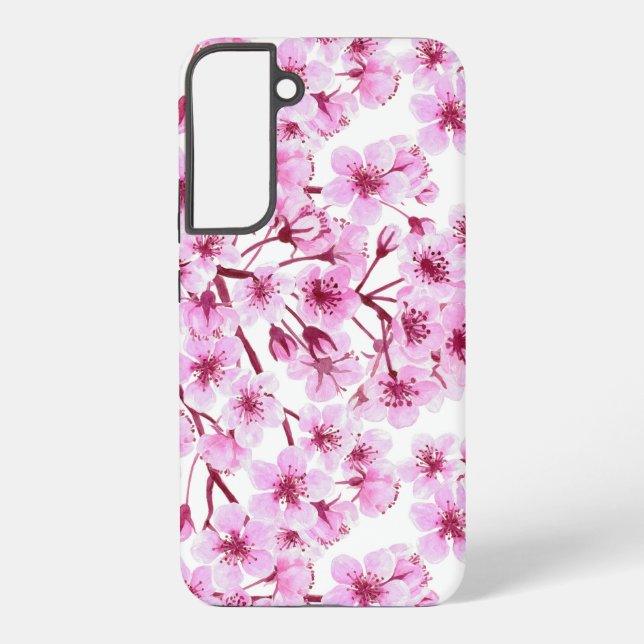 Coque Samsung Galaxy Motif de fleurs de cerisiers (Verso)