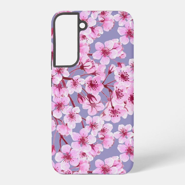 Coque Samsung Galaxy Motif de fleurs de cerisiers (Verso)