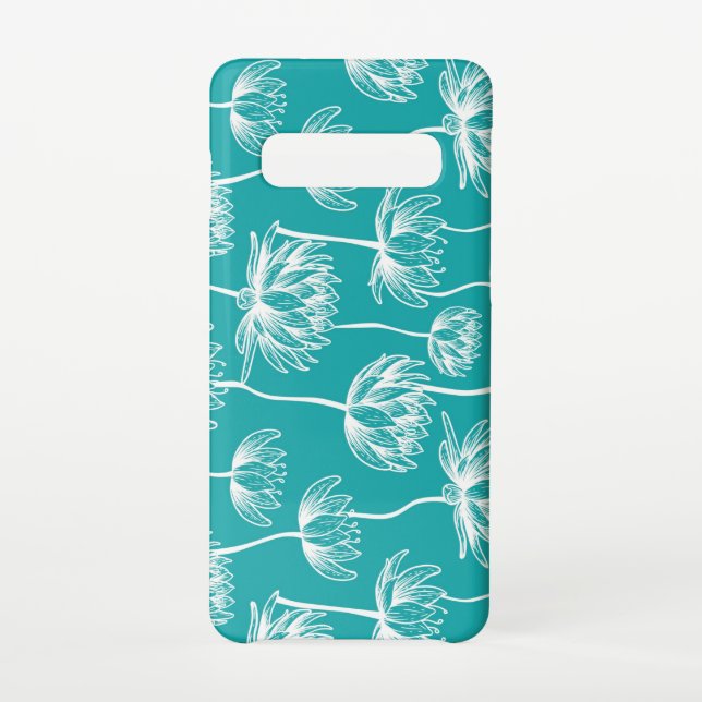 Coque Samsung Galaxy Motif de fleurs Lotus (Dos)
