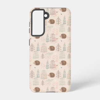 Coque Samsung Galaxy Motif de hérisson de bois mignon