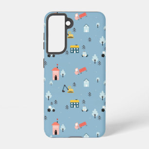 Coque Samsung Galaxy Motif de la scène du Doodle Town