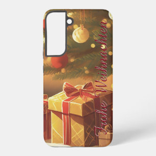 Coque Samsung Galaxy Motif de Noël avec des cadeaux sous l'arbre de Noë