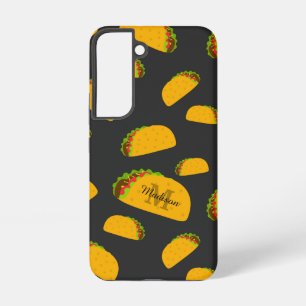 Coque Samsung Galaxy Motif de taco délicieux cool et amusant Monogramme