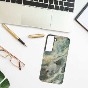 Coque Samsung Galaxy Motif en pierre minérale marine verte