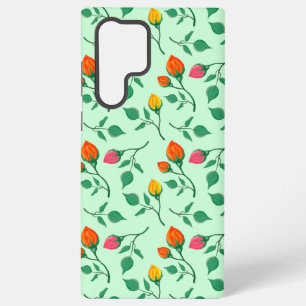 Coque Samsung Galaxy Motif floral avec fleurs roses colorées