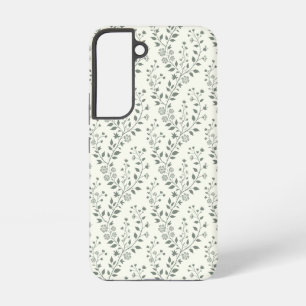 Coque Samsung Galaxy Motif floral bohème minimaliste à la crème de saug