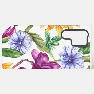 Coque Samsung Galaxy Motif floral champêtre gras - grand