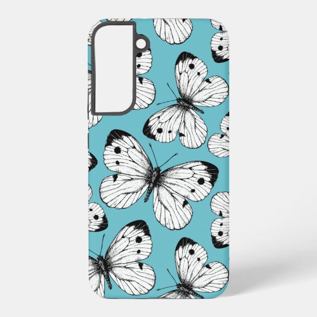 Coque Samsung Galaxy Motif papillon de chou (Verso)