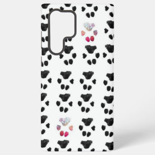 Coque Samsung Galaxy Motif patte rose et noir