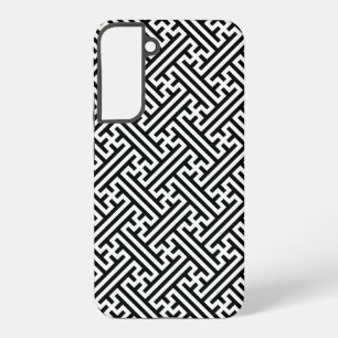 Coque Samsung Galaxy Motif Sayagata, japonais, noir et blanc