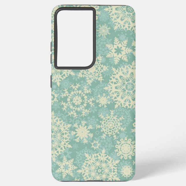 Coque Samsung Galaxy Motif Snowflake (Verso)