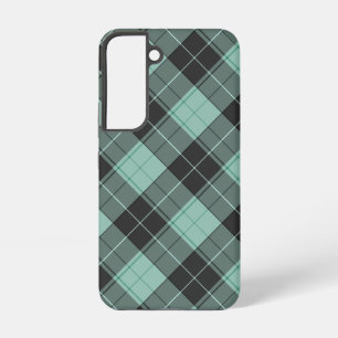 Coque Samsung Galaxy Motif tartan simple sur samsung galaxy turquoise