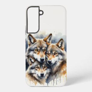 Coque Samsung Galaxy Mountain Nature Wilderness Mountains Wolf Family