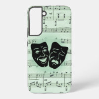 Musique verte et masques grecs de théâtre