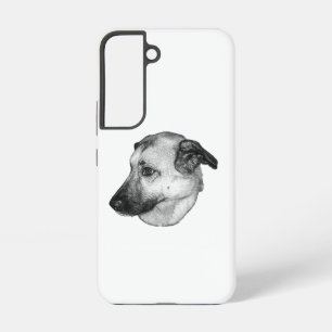 Coque Samsung Galaxy Noble Grisaille, Housse de Chien
