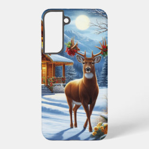 Coque Samsung Galaxy Noël/Hiver Deer Lodge