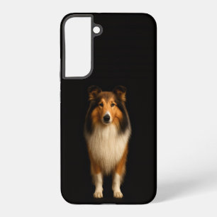 Coque Samsung Galaxy Noir 4 Luxe Galaxy S22 Plus, Chien Collie Loyal