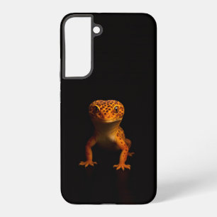 Coque Samsung Galaxy Noir 4 Luxe Galaxy S22 Plus, Gecko léopard