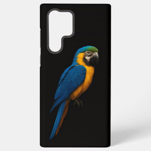 Coque Samsung Galaxy Noir 4 Luxe Galaxy S22 Ultra, Ara ararauna