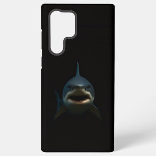 Coque Samsung Galaxy Noir 4 Luxe Galaxy S22 Ultra, Grand requin blanc