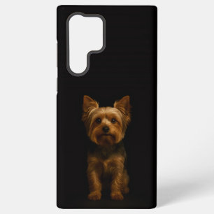 Coque Samsung Galaxy Noir 4 Luxe Galaxy S22 Ultra, Yorkshire Terrier