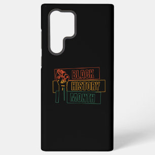 Coque Samsung Galaxy Noir mois d'histoire ✌️ Noir histoire mois cas s23