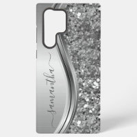 Nom manuscrit Métal argenté Paillettes fausses