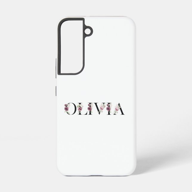 Coque Samsung Galaxy Nom Olivia (Verso)