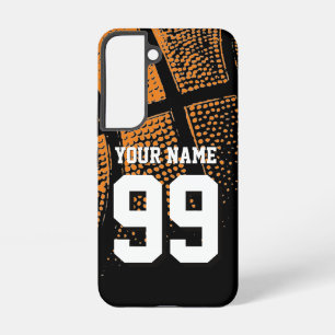 Coque Samsung Galaxy Numéro de maillot de basket-ball personnalisé