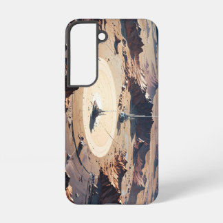 Coque Samsung Galaxy Oasis du désert surréaliste avec structure de scie