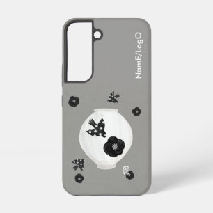 Coque Samsung Galaxy objet_22_camélia, oiseau et poterie