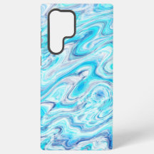 Océan Bleu coloré Abstrait Marbre Texture