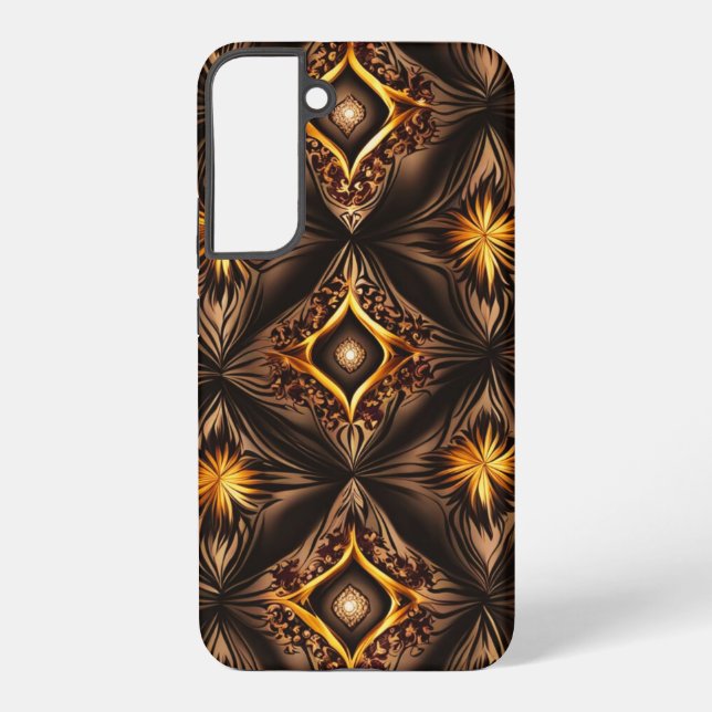 Coque Samsung Galaxy OEil Brown or (Verso)