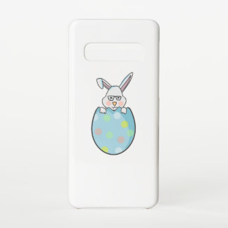 Coque Samsung Galaxy S10 Oeuf De Lapin De Pâques Avec Lunettes