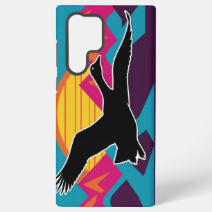 Coque Samsung Galaxy Oie volante au coucher du soleil