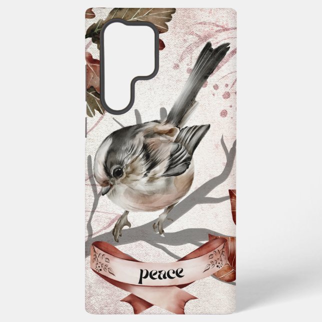 Coque Samsung Galaxy Oiseau mystique de la paix (Verso)
