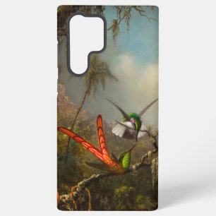 Coque Samsung Galaxy Orchidée avec deux colibris Heade
