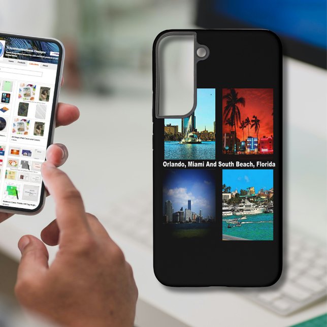 Coque Samsung Galaxy Orlando, Miami, South Beach Collage (Orlando, Miami, South Beach Collage Samsung Galaxy Case)